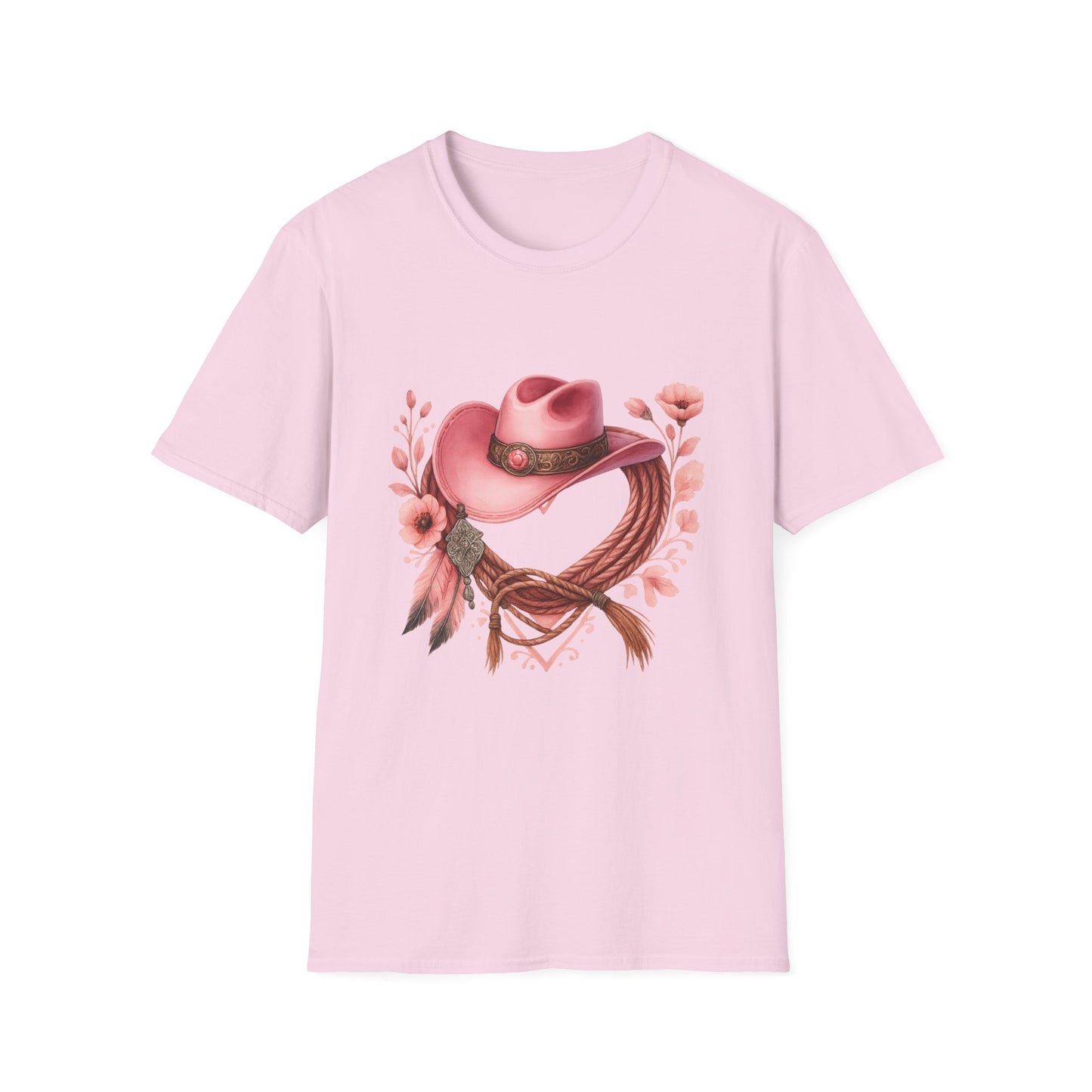 Cowgirl Charm T-Shirt, Western Graphic Tee, Rodeo Style Shirt, Country Girl Fashion, Floral Cowboy Hat Top