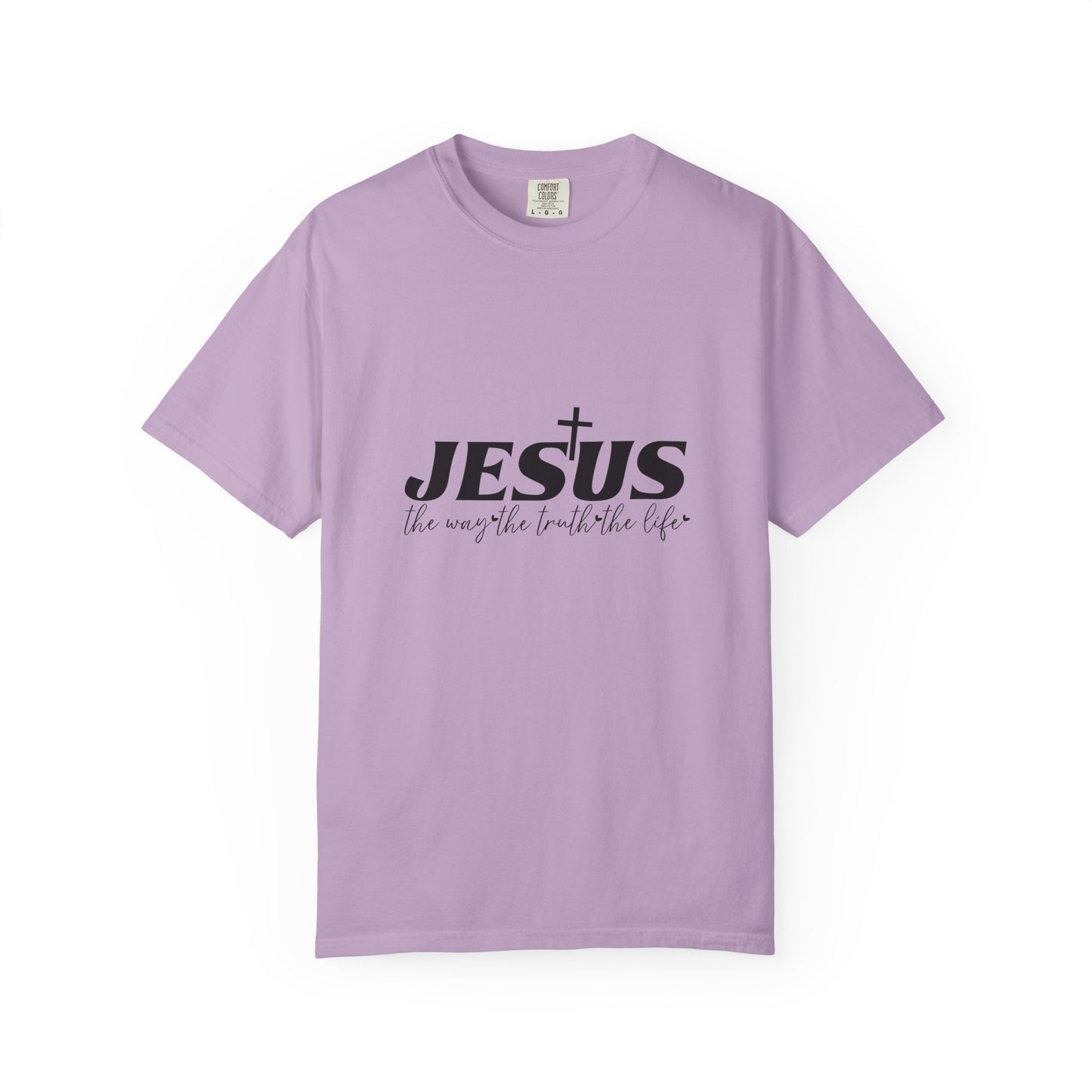 Faith-Inspired Garment-Dyed T-Shirt, Casual Christian Wear, Unisex Jesus Tee, Spiritual Gift, Comfortable Everyday Shirt