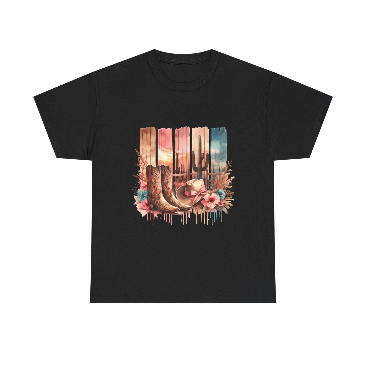 Desert Vibes T-Shirt | Bohemian Graphic Tee, Western Style Shirt, Casual Summer Wear, Gift for Cowboys, Nature Lover's Tee
