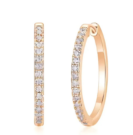 Pendientes de Moda de Moissanita en Plata de Ley 925