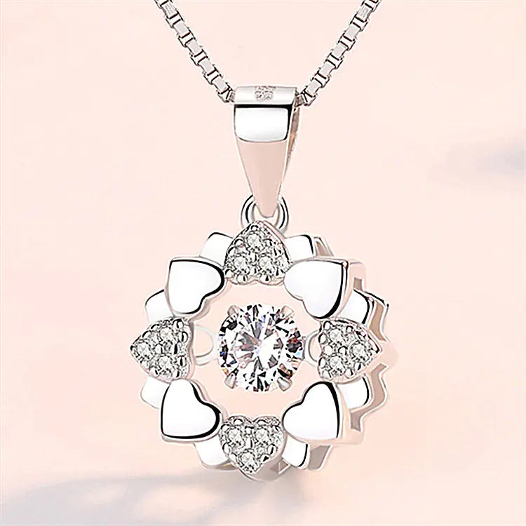 Colgante Elegante de Copo de Nieve en Plata