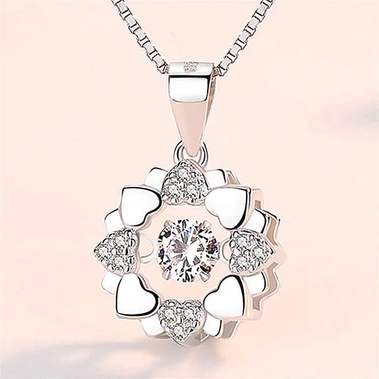 Colgante Elegante de Copo de Nieve en Plata