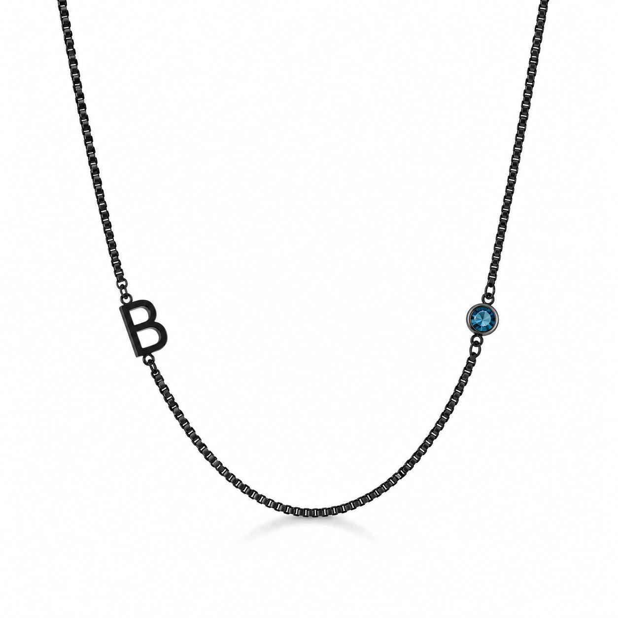 Personalized Initial & Birthstone Necklace | Collar Personalizado con Inicial y Piedra de Nacimiento
