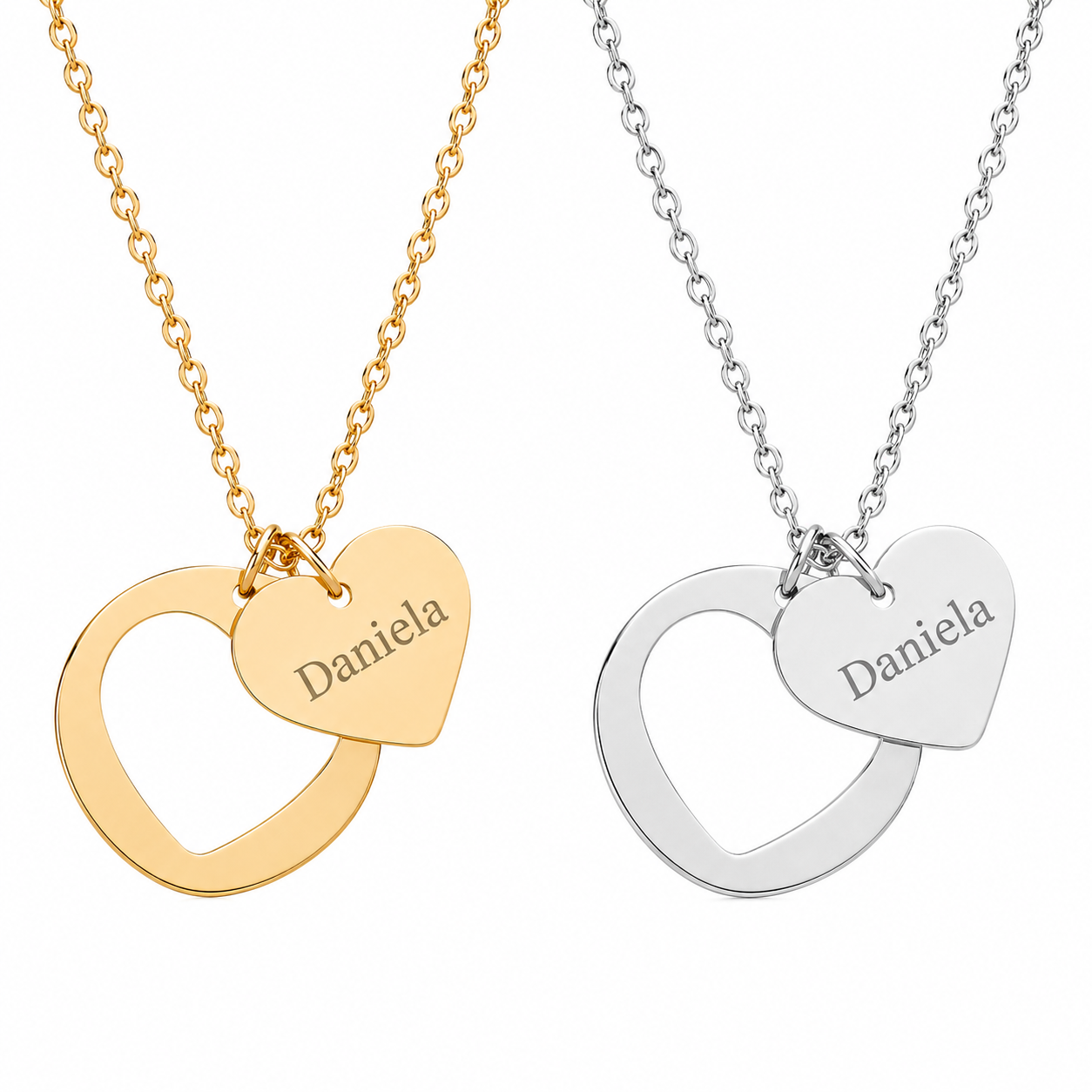Collar Personalizado de Corazón | Personalized Heart Name Necklace