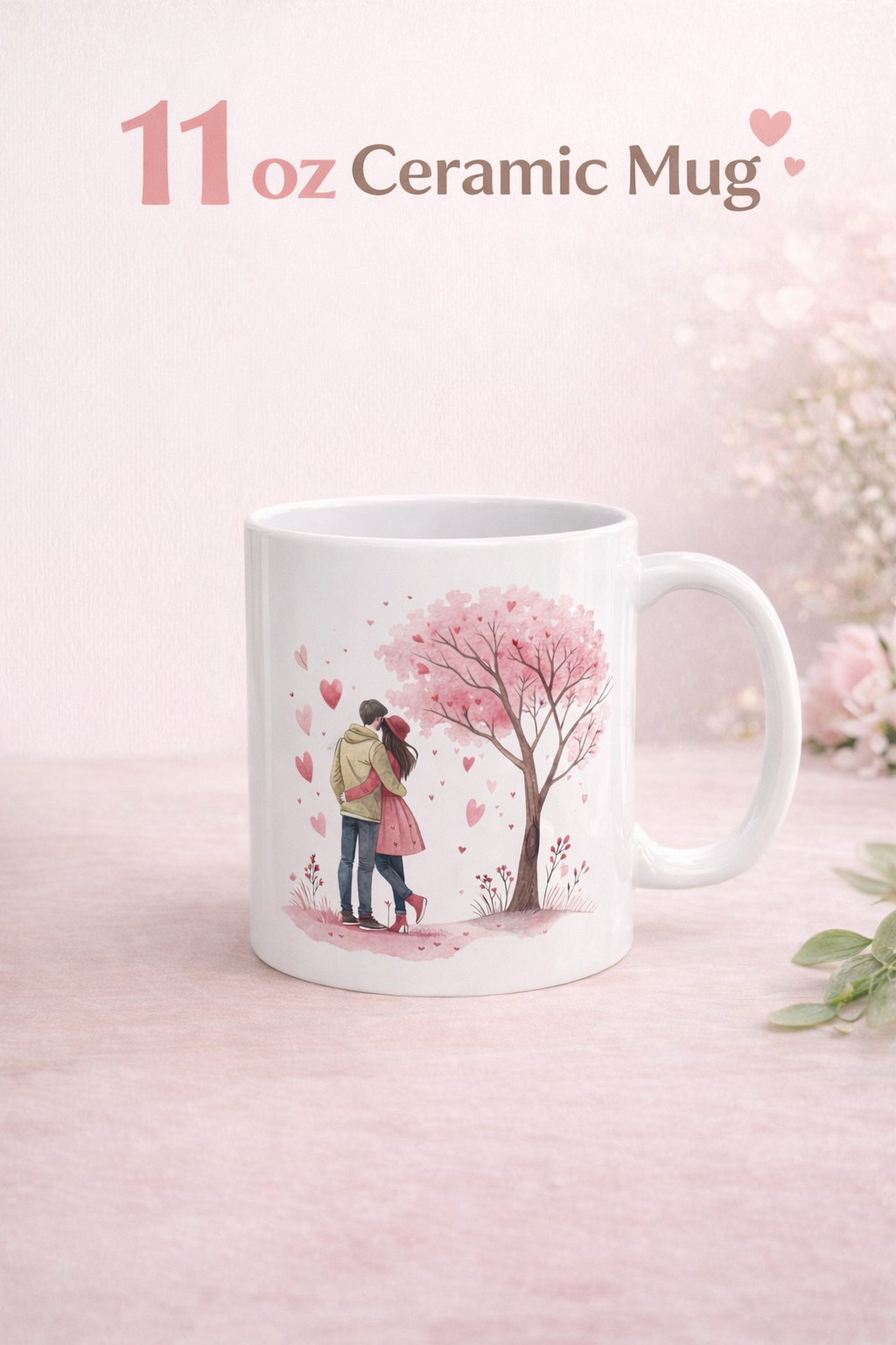 Taza Romántica 11oz Regalo para parejas Better Together Romantic Couple Mug