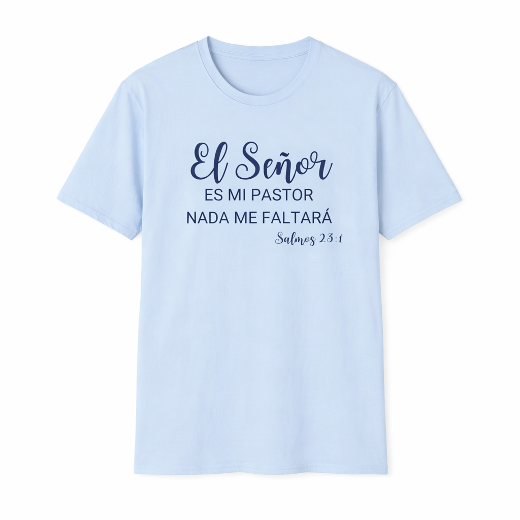 Camiseta Cristiana El Señor Es Mi Pastor – Salmos 23:1 | T-Shirt Bíblica Unisex