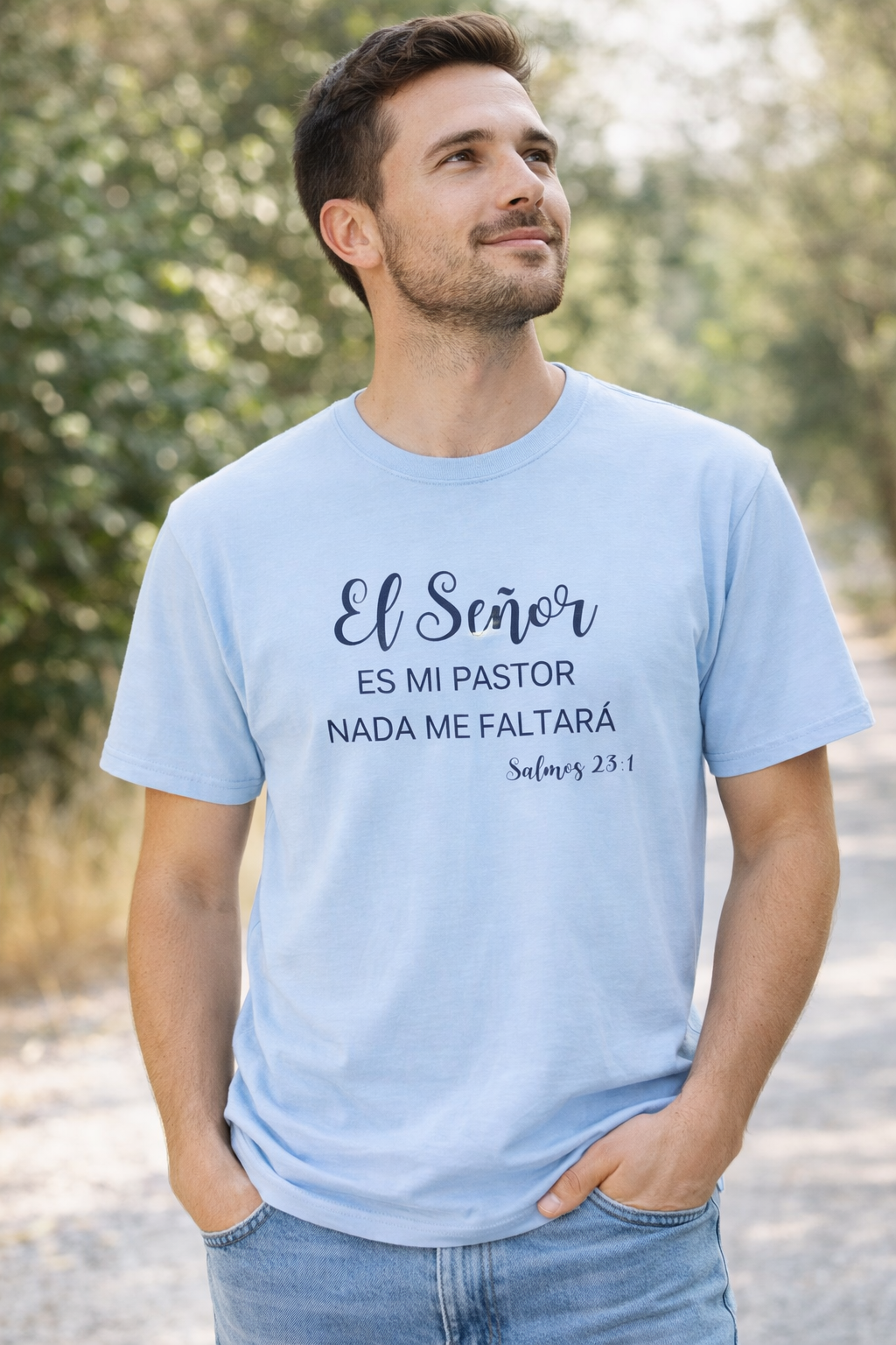Camiseta Cristiana El Señor Es Mi Pastor – Salmos 23:1 | T-Shirt Bíblica Unisex