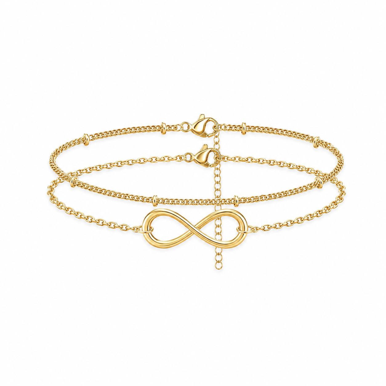 Dainty Infinity Bracelet for Women | Pulsera Dorada Minimalista | Elegant Jewelry Gift for Her
