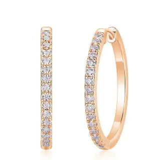 Pendientes de Moda de Moissanita en Plata de Ley 925